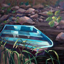 Dingy at Low Tide 2020 (SOLD)  » Click to zoom -\>