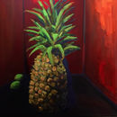 Pineapple In Red Room - SOLD  » Click to zoom -\>